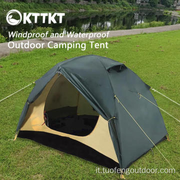 Tenda da campeggio da 3,56 kg di tetto leggero verde